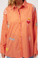 HAVEN Mykonos Embroidered Button Through Stripe Cotton Shirt Pink | Women's Clothing | Gretel Lane