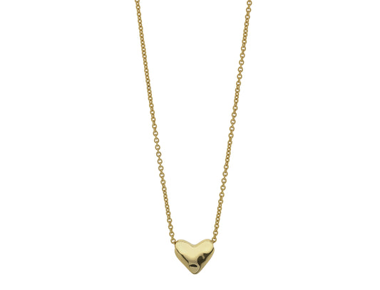 Mariel Heart Necklace (Soft Gold)