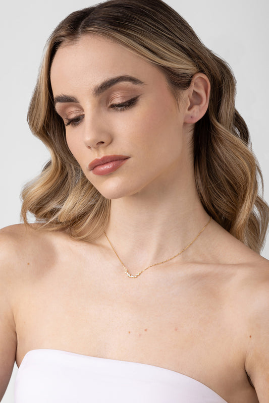 Nico Necklace (Gold/Clear)
