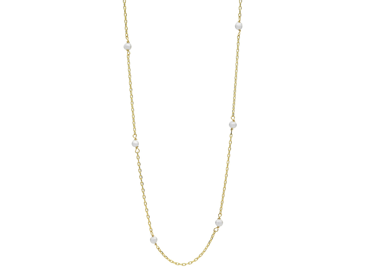 Lilibet Pearl Necklace (Gold)