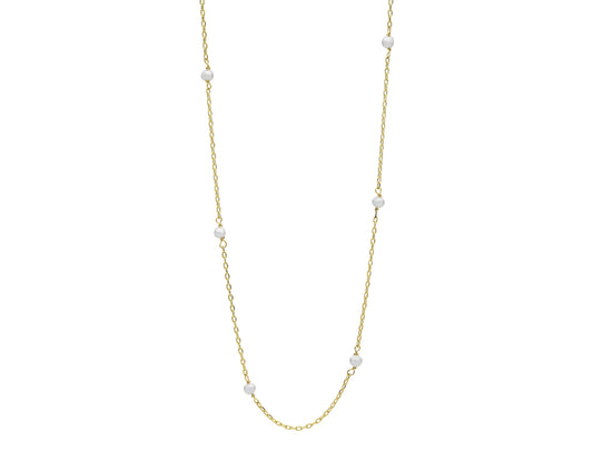 Lilibet Pearl Necklace (Gold)