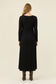 Isle of Mine Women's Black Naria Bead Long Sleeve Midi Dress | Gretel Lane