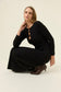 Isle of Mine Women's Black Naria Bead Long Sleeve Midi Dress | Gretel Lane