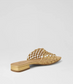 Diana Ferrari Nassa Woven Leather Slide Gold | Women's Footwear | Gretel Lane