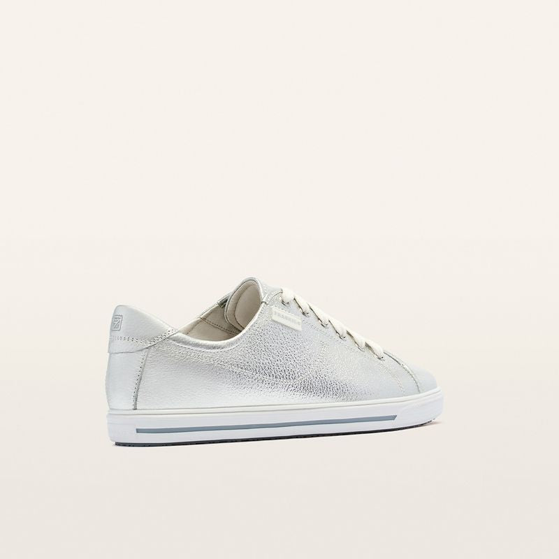 Frankie4 Nat III Podiatrist Designed Sneaker Silver Tumbled | Women's Shoes | Gretel Lane
