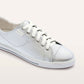 Frankie4 Nat III Podiatrist Designed Sneaker Silver Tumbled | Women's Shoes | Gretel Lane