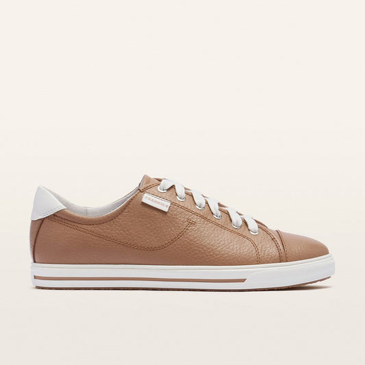 FRANKiE4 Nat III Women's Leather Health Sneaker Tan Tumbled | Women's Shoes Online | Gretel Lane