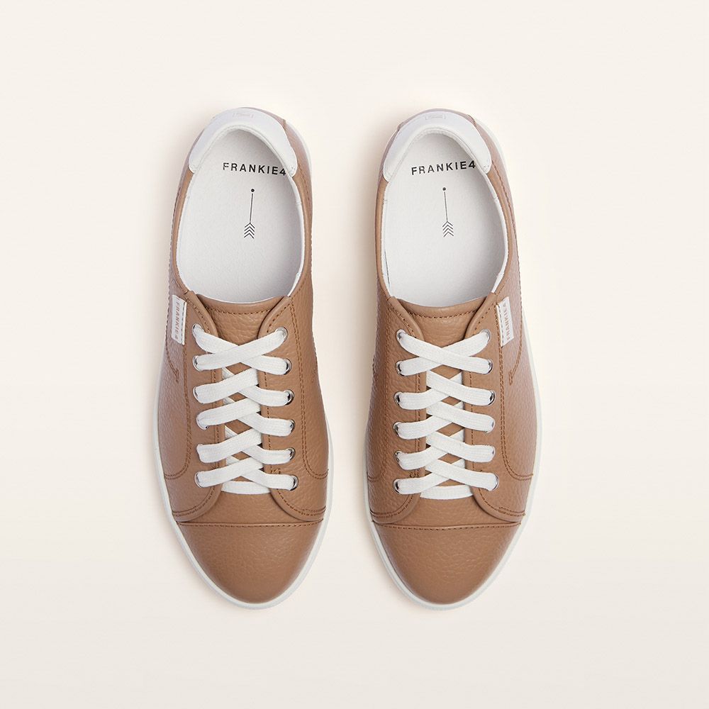 FRANKiE4 Nat III Women's Leather Health Sneaker Tan Tumbled | Women's Shoes Online | Gretel Lane
