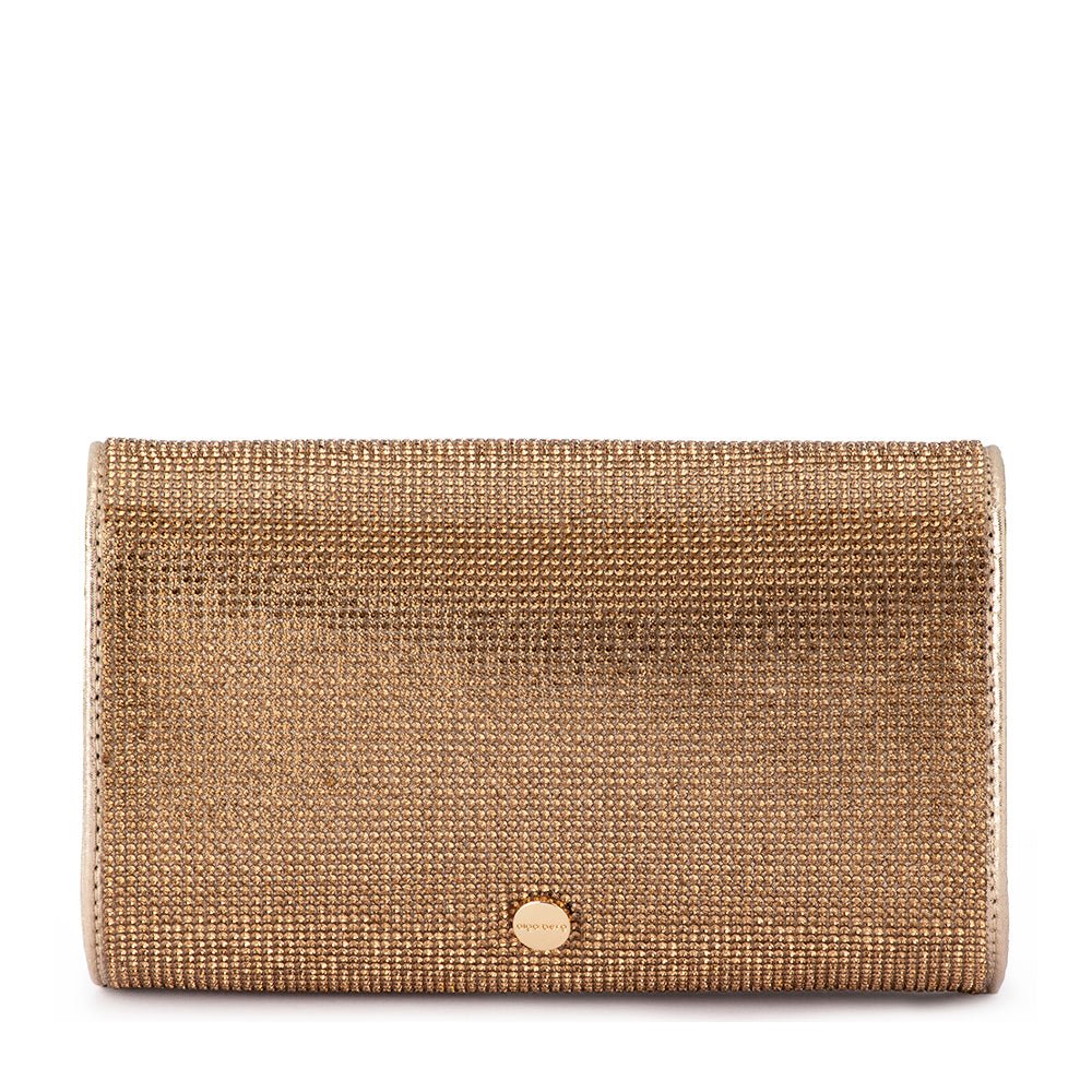 Nico Crystal Clutch (Gold)