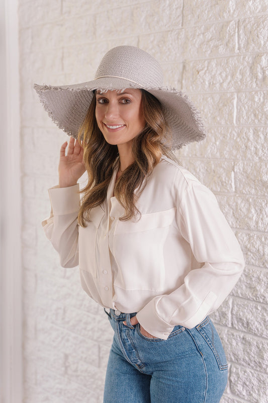 Nikita Wide Brim Grey