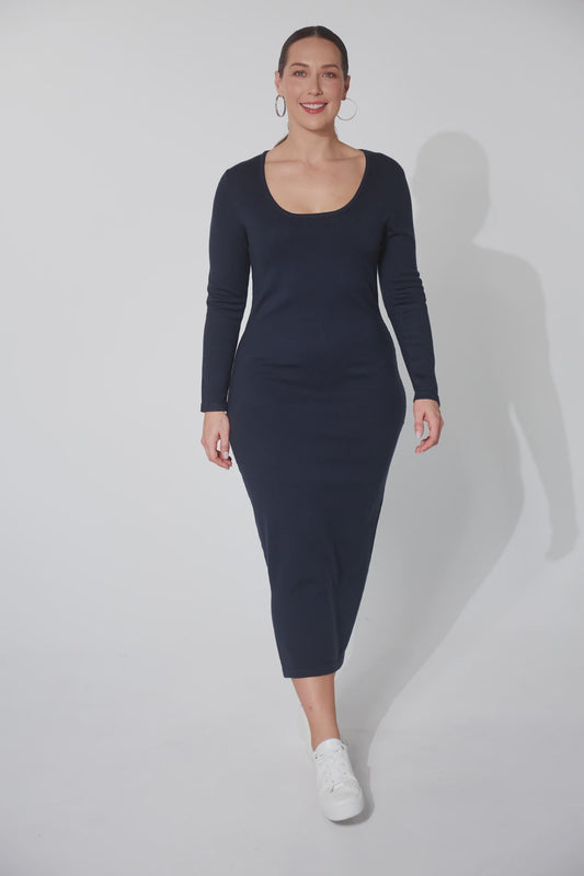 Nikolai Knit Dress (Midnight)