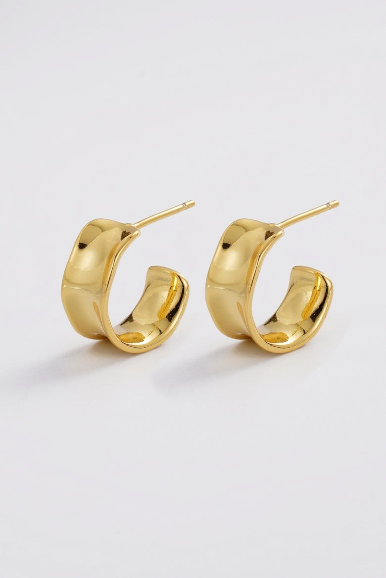 Zafino Women's Gold Nina Sculptural Hoop | Gretel Lane