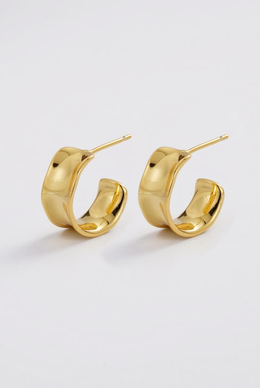 Zafino Women's Gold Nina Sculptural Hoop | Gretel Lane