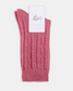 Levante Nina Wool Blend Cable Crew Sock in Rose | Women's Socks | Gretel Lane