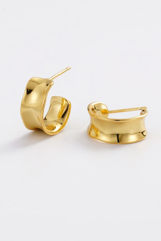 Zafino Women's Gold Nina Sculptural Hoop | Gretel Lane