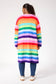 Haven Women's Longline Rainbow Stripe Niseko Cardigan | Gretel Lane