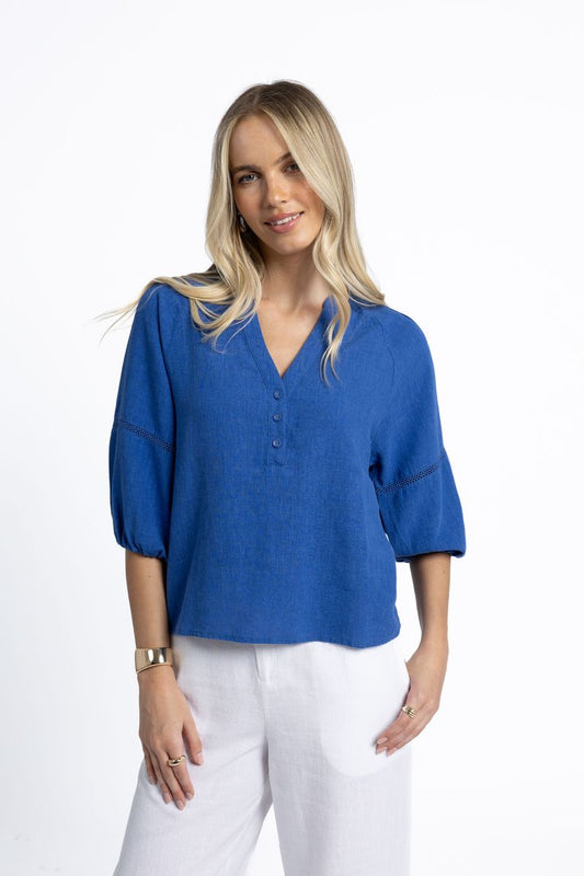 Nixie Blouse (Royal Blue)