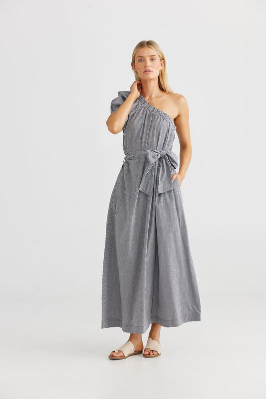 Nola Maxi Dress (Black Check)