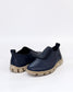 Thyme & Co Women's Navy Leather Slip on Nolina Sneaker | Gretel Lane
