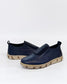 Thyme & Co Women's Navy Leather Slip on Nolina Sneaker | Gretel Lane