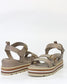 Thyme & Co Noni Women's Platform Wedge Sandal Stone | Gretel Lane | Women's Wedge Sandal
