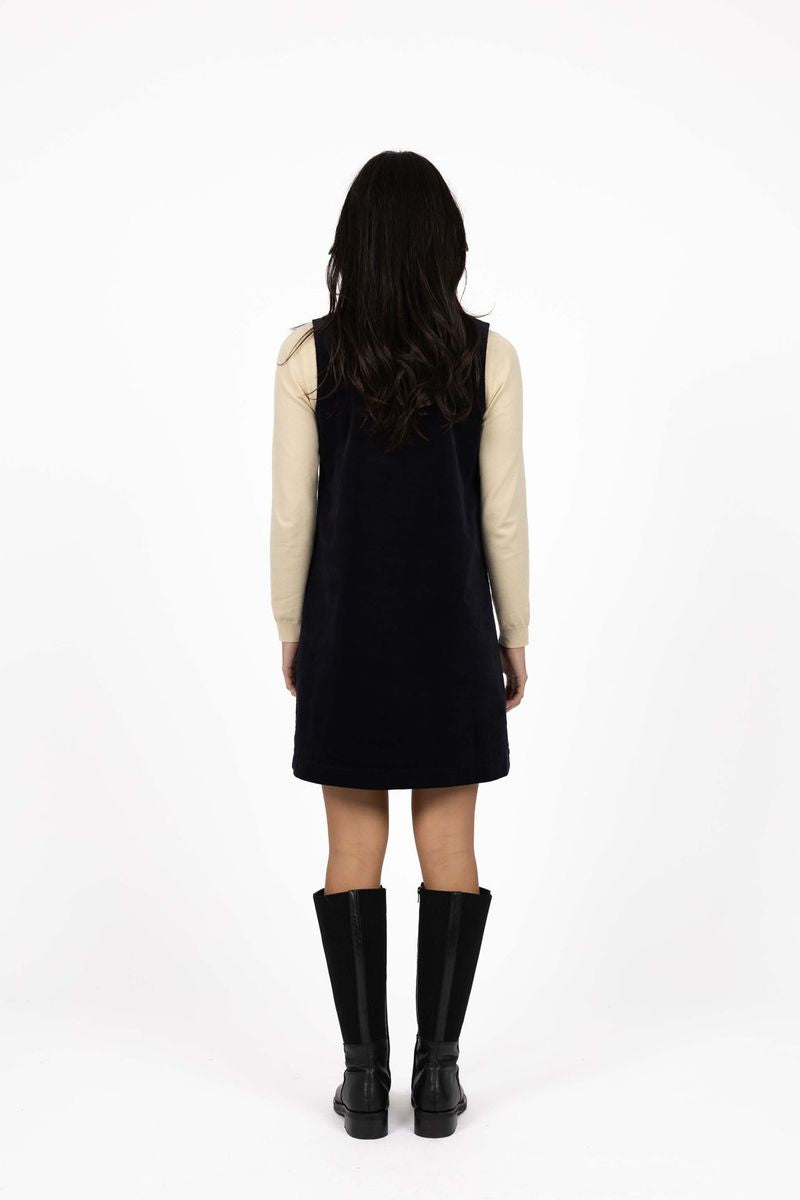 Humidity Women's Navy Nova Corduroy Mini Dress | Gretel Lane