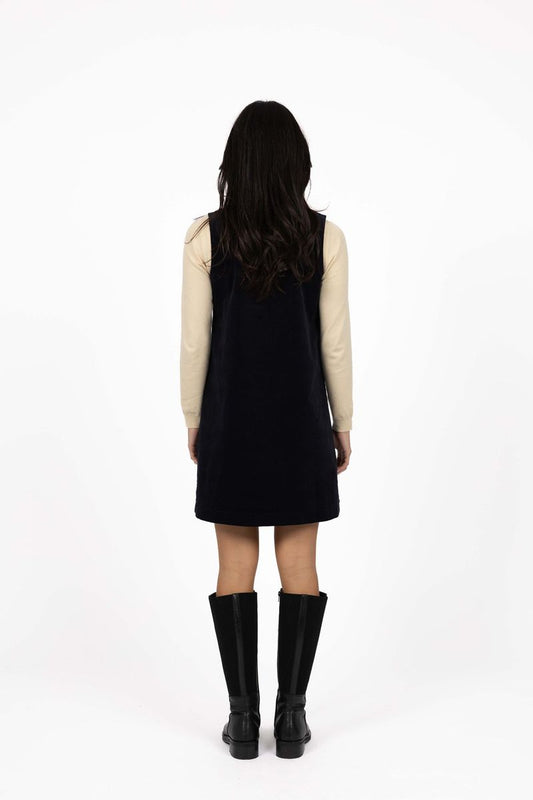 Humidity Women's Navy Nova Corduroy Mini Dress | Gretel Lane