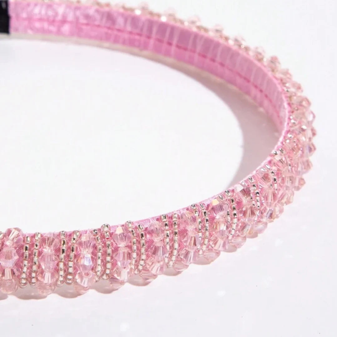 Nova Embellished Thin Crystal Headband (Floss)