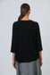 Naturals by O&J OJ-W41 Women's 3/4 Sleeve Knit Jumper Black | Women's Clothing | Gretel Lane
