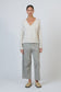 Natural by O&J OJ-W46 Women's V-neck Knit Jumper Dust | Women's Clothing | Gretel Lane