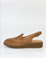 Onula Laser Cut Leather Slingback Loafer Dark Tan | Gretel Lane| Women's Loafer
