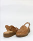 Onula Laser Cut Leather Slingback Loafer Dark Tan | Gretel Lane| Women's Loafer