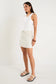Orchid Denim Pocket Front Mini Skirt (Ecru)