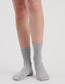 Organic Cotton Rib Crew Sock (Grey Marle)