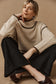 Eb & Ive Beige Knit Orin Jumper with Olive Contrast | Gretel Lane