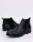 Thyme & Co Women's Low-cut Black Leather Paisley Boot | Gretel Lane
