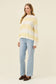 Isle of Mine Women's Pallas Yellow and White Stripe Pullover Knit Jumper | Gretel Lane