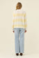 Isle of Mine Women's Pallas Yellow and White Stripe Pullover Knit Jumper | Gretel Lane