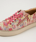 Pamela Pink Woven Leather Sneaker | Gretel Lane