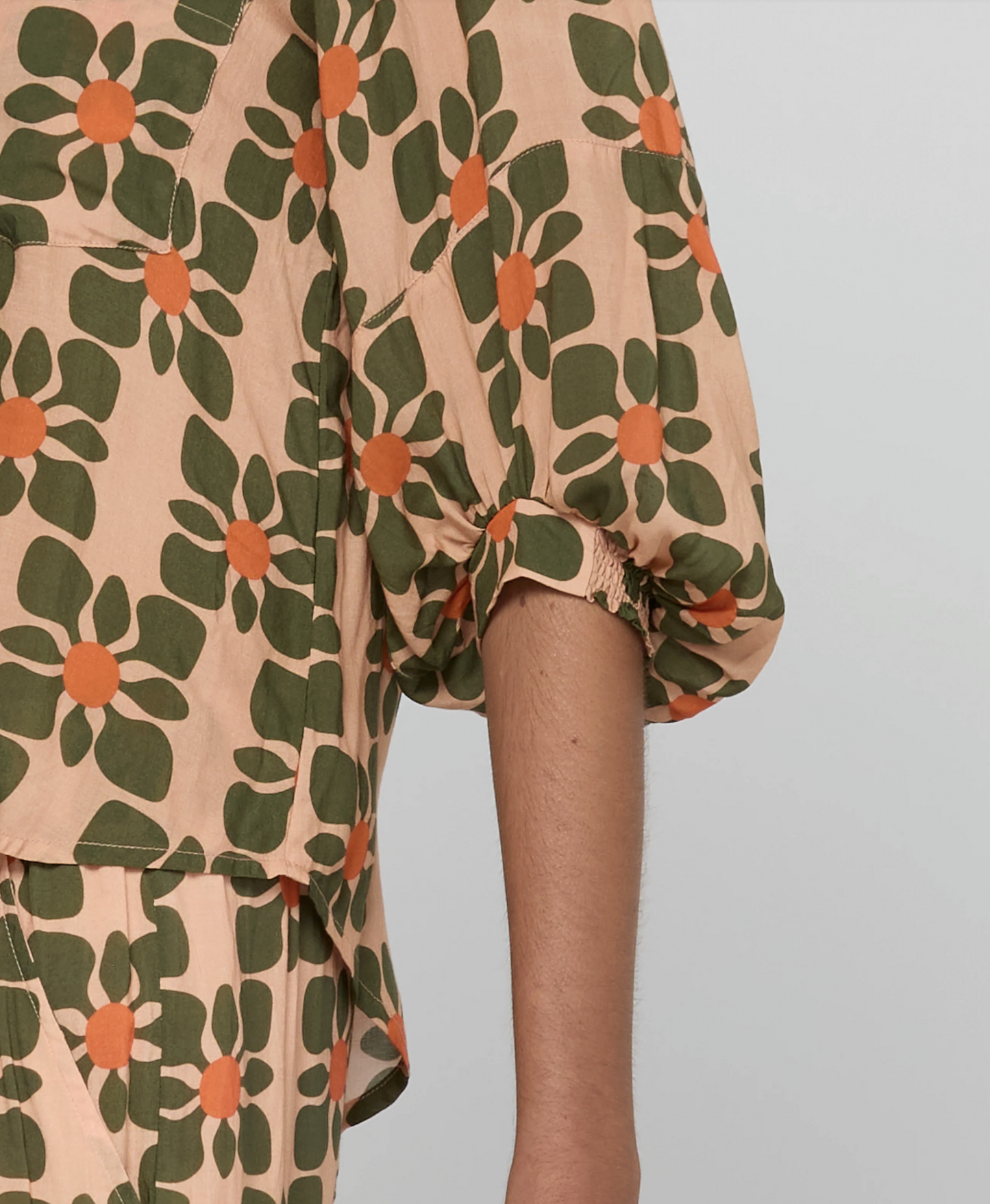 Boom Shankar Pari Button Through Rayon Shirt Dahlia Print | Women's Clothing | Gretel Lane