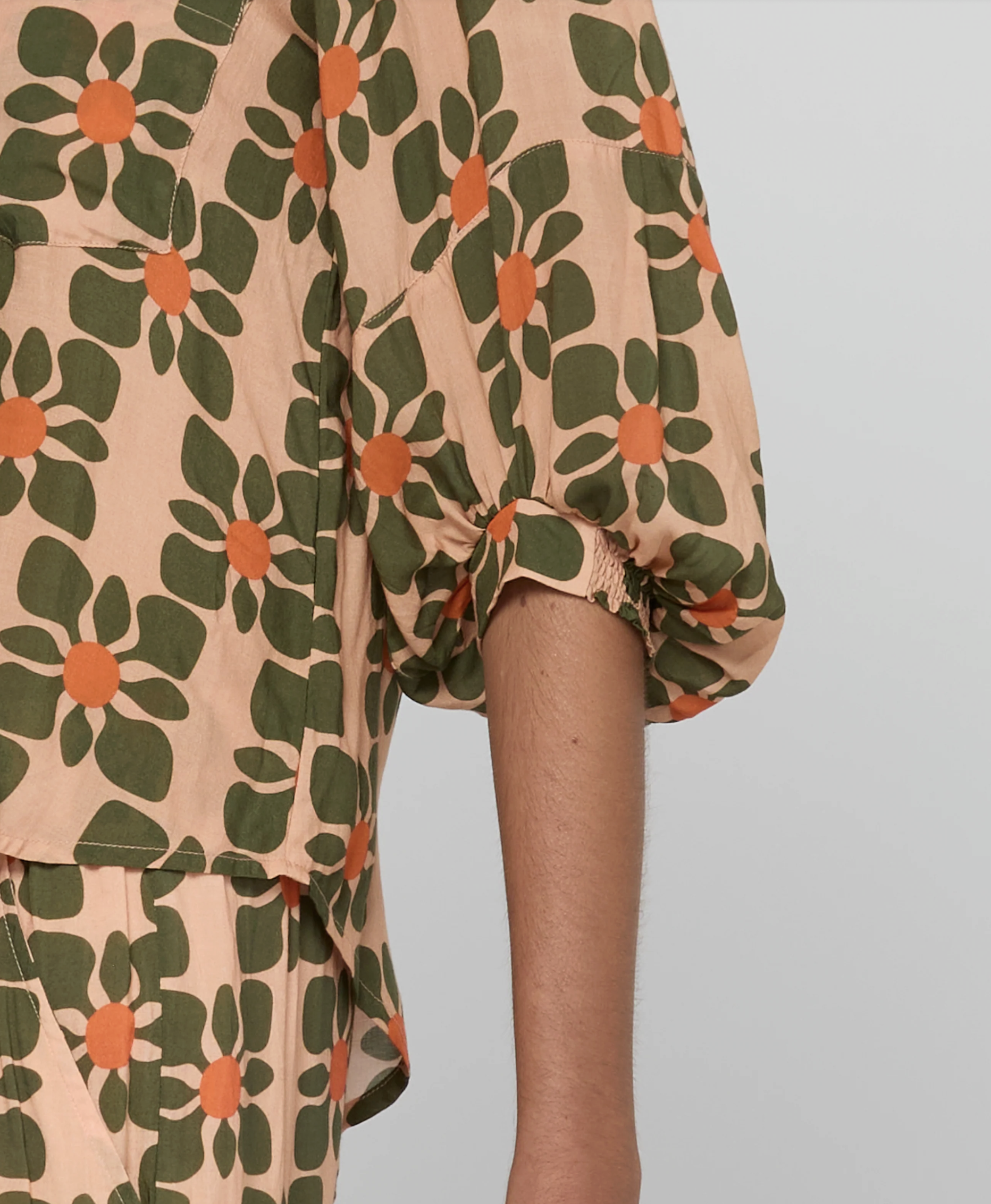Boom Shankar Pari Button Through Rayon Shirt Dahlia Print | Women's Clothing | Gretel Lane
