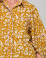 Boom Shankar Women's Mustard Print Pari Shirt | Gretel Lane