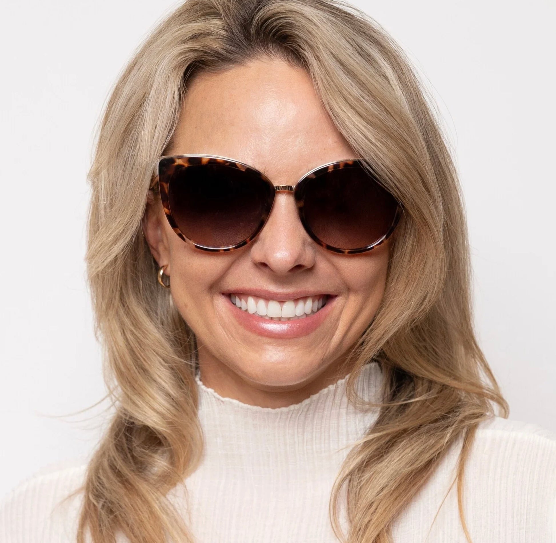 Locello Paris Women's Cat-eye Polarised Sunglasses Tortoiseshell | Women's Sunglasses | Gretel Lane