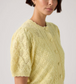 Levi's Women's Pale Yellow Short sleeve Knit Cardigan | Gretel Lane