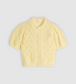 Levi's Women's Pale Yellow Short sleeve Knit Cardigan | Gretel Lane