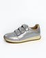 Women's Silver Velcro Sneaker | Gretel Lane