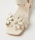 Django & Juliette Penee Low Heel Patent Leather Sandal Ivory | Women's Sandals | Gretel Lane