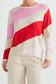 Petra Diagonal Knit (Oat + Pink Multi)