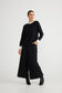 Petra Solid Knit Jumper (Black)