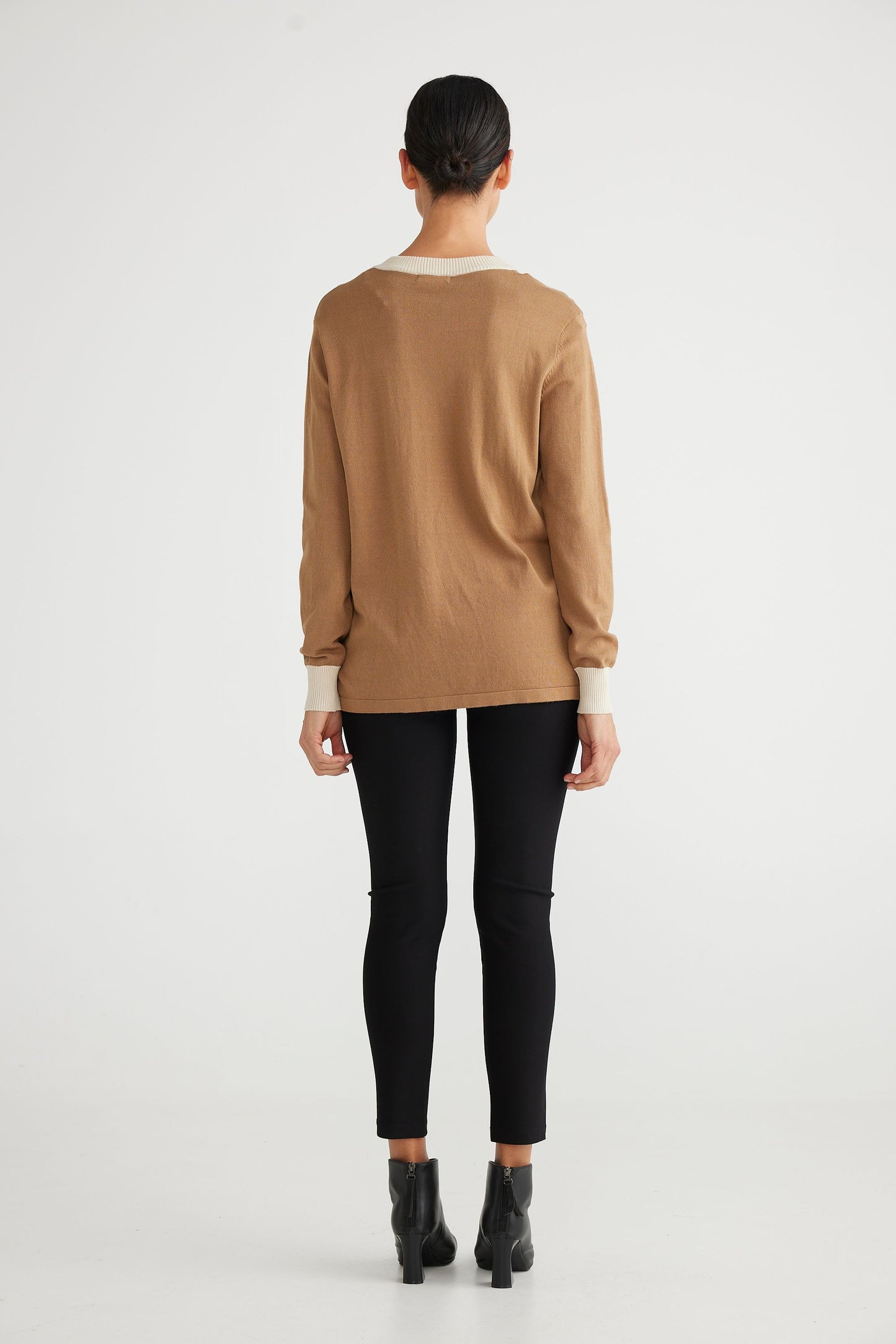 Petra Solid Knit Jumper (Bronze)